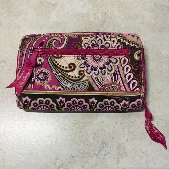 Vera Bradley Very Berry Paisley Twist-lock Wallet - Picture 2 of 7